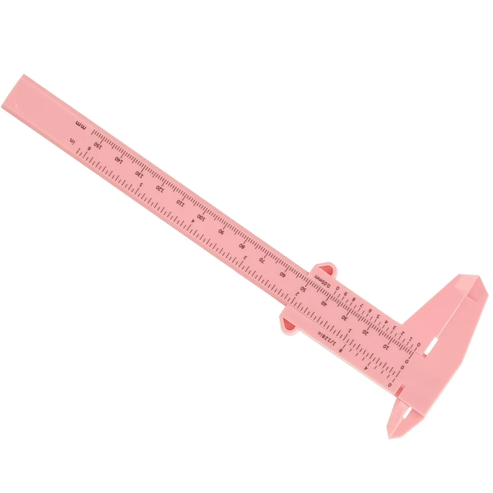 Régua de pinça de sobrancelha de precisão, medição dupla face para sobrancelhas simétricas, fácil de usar, ferramenta de medição de plástico portátil