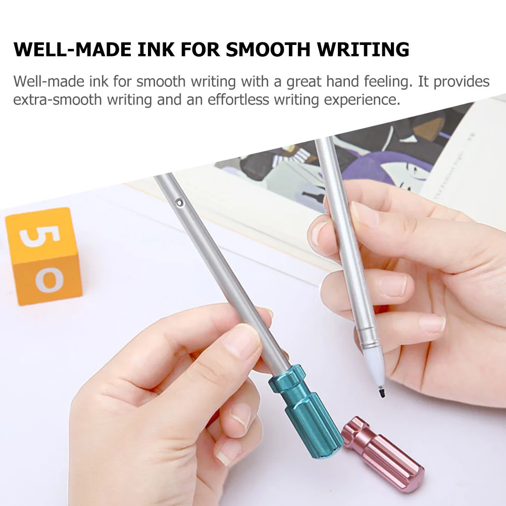 

12Pcs Gel Pen Novelty Screwdriver Wrench Decorative Ink Pens Smooth Writing for Note Taking School Office Writing Pen
