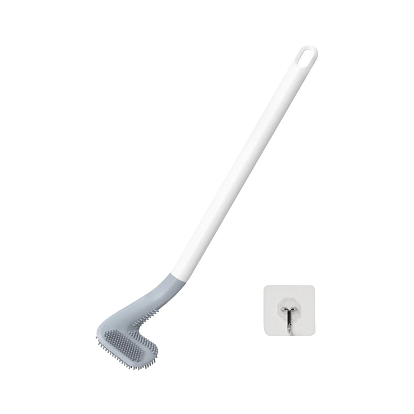 

Мягкие настенные аксессуары для ванной комнаты, нескользящая Гибкая щетка для туалета для гольфа, без мертвых углов, долговечная силиконовая длинная ручка для дома