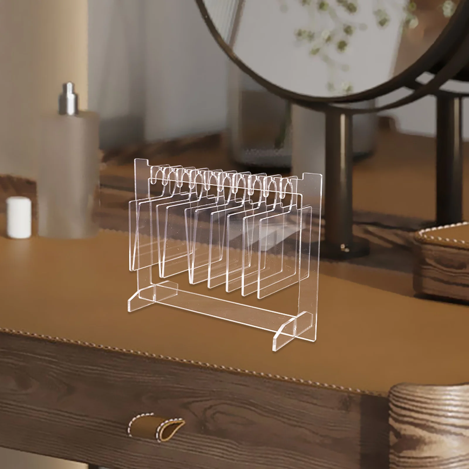 

1 Set Acrylic Tips Board False Display Stand Nail Art Display Holder Manicure Supplies Nail Organizer Reusable Durable For Salon
