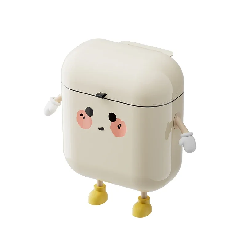 Cestino da cucina da parete color crema 12L fai da te con coperchio per rifiuti…