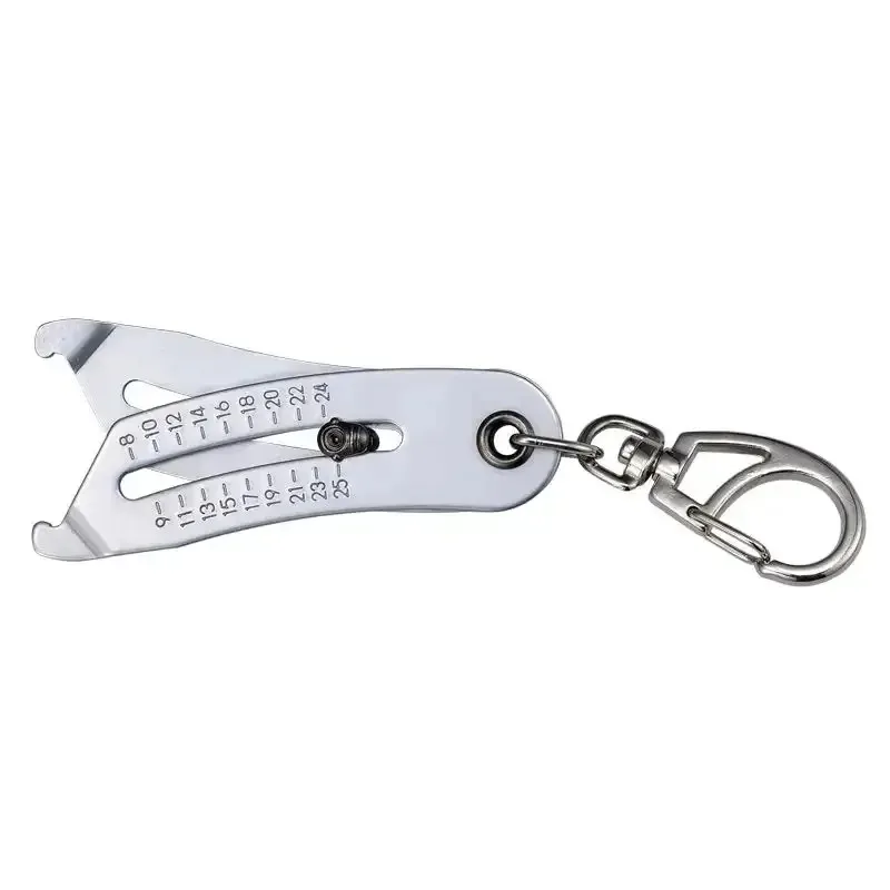 Easy to Use Portable Precise Thread Size Checker Keychain Nut and Bolt Thread Checker Bolt Size Finder