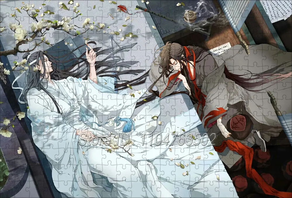 Пазл Mo Dao Zu Shi 108/200/300/500/1000 шт., головоломки с китайскими персонажами аниме для взрослых, коллекция игрушек ручной работы