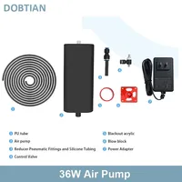 Air Assist High Speed Air Pump Adjustable Airflow Compatible with Laser Engravers for TWOTREES TS2/Totem S/TTS-55/Sculpfun