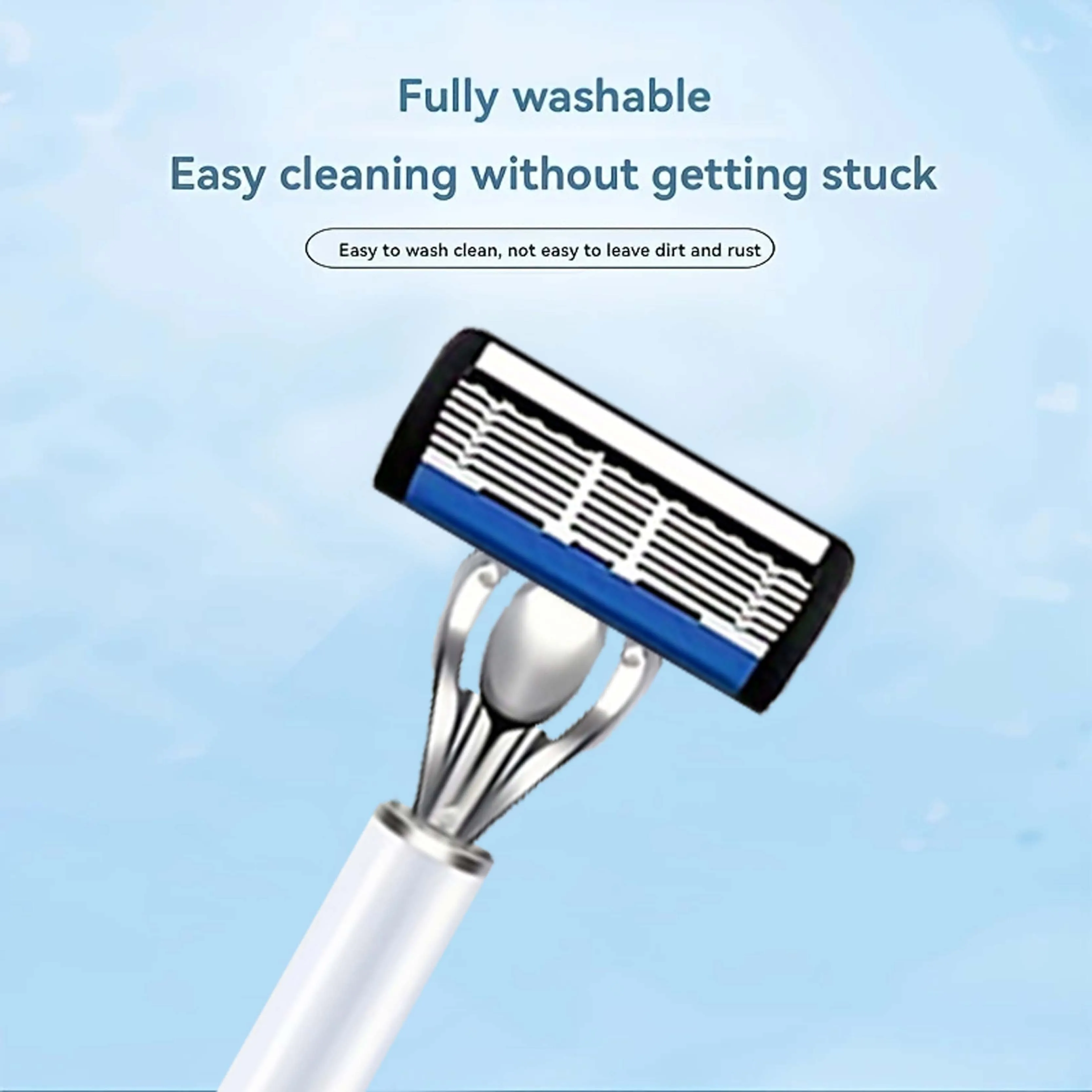 طقم ماكينة حلاقة رجالية: 2 مقبض مريح، 36 شفرات حادة، أملس ومتينة. ماكينة حلاقة يدوية أساسية للرجال