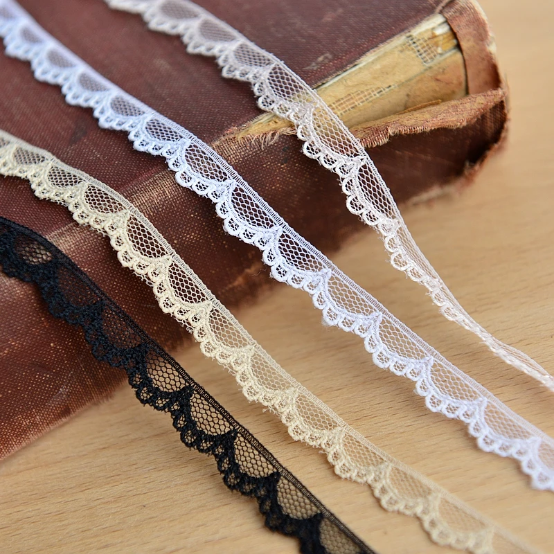 M0101 Taiwan supple half-moon lace accessories DIY lace 1cm hot sale renda bordada em tule