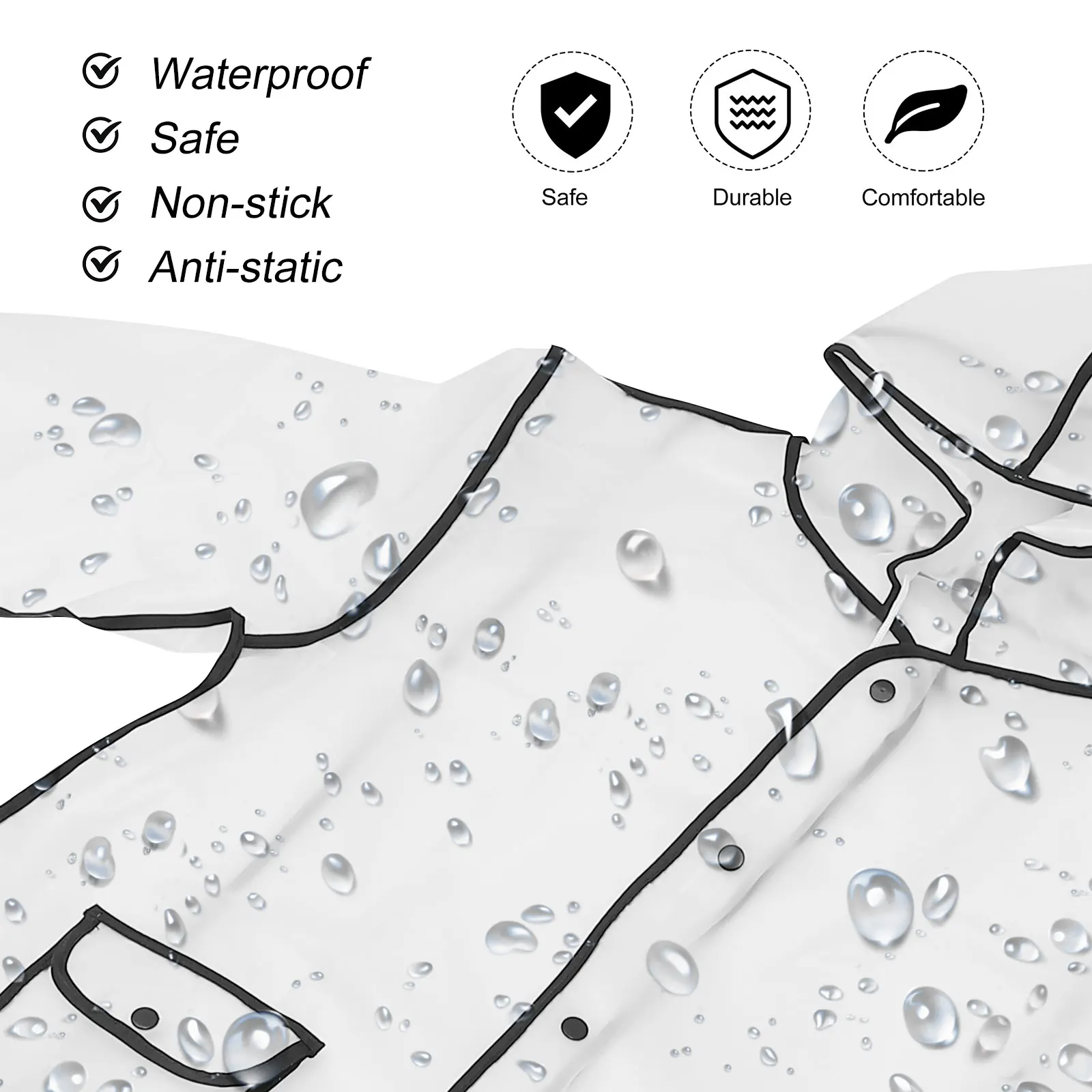 

One Piece Raincoat Poncho Children Rainwear for Kids Waterproof Eva Toddler Suit