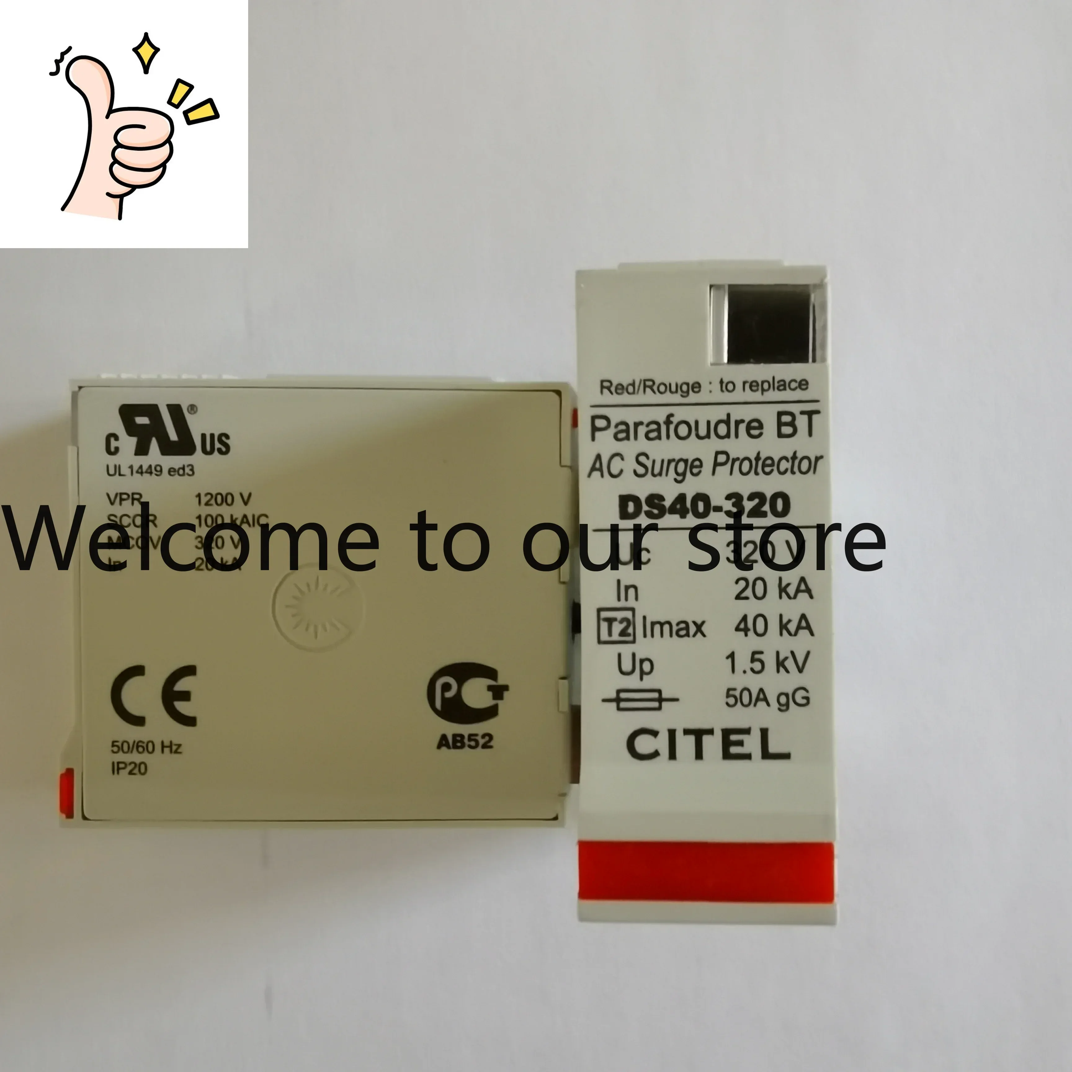 

France CITEL Secondary 530V Power Supply Lightning Protection Module DS40-480 West Del Surge Protection Plug Promotion