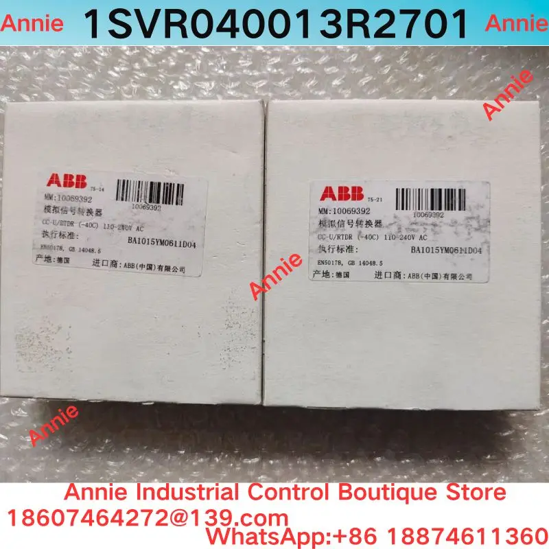 Brand New CC-U/RTDR temperature signal converter, Model 1SVR040013R2701