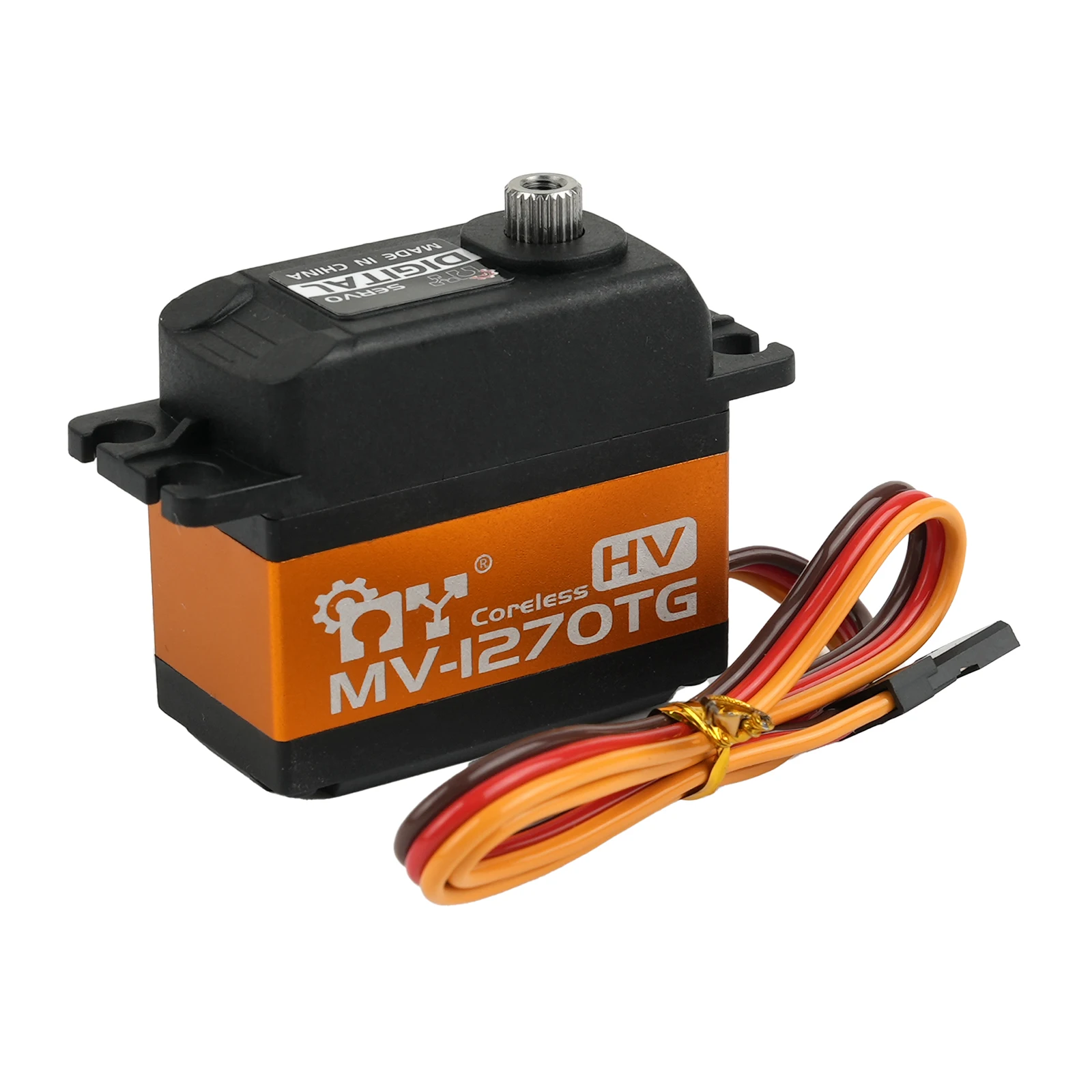 MV-1270TG ดิจิตอล Servo Coreless มอเตอร์ 35KG แรงบิดสูงไทเทเนียมเกียร์ 7.4V 180 องศาสําหรับเครื่องบิน RC เฮลิคอปเตอร์หุ่นยนต์รถบรรทุก