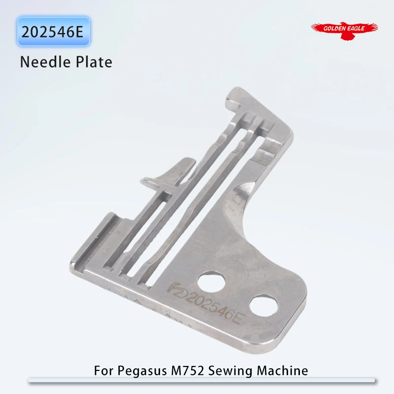 202546E Throat Plate Fit Pegasus M872 Industrial Overlock Sewing Machine Parts Needle Plate For 3 Thread Machine