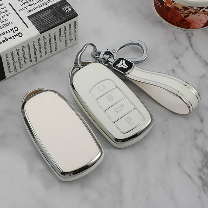 For Chery Tiggo 8 Pro Tiggo 8plus New 5 plus 7pro Soft TPU Car Remote Key Cover Case Shell Fob Protector Accessories
