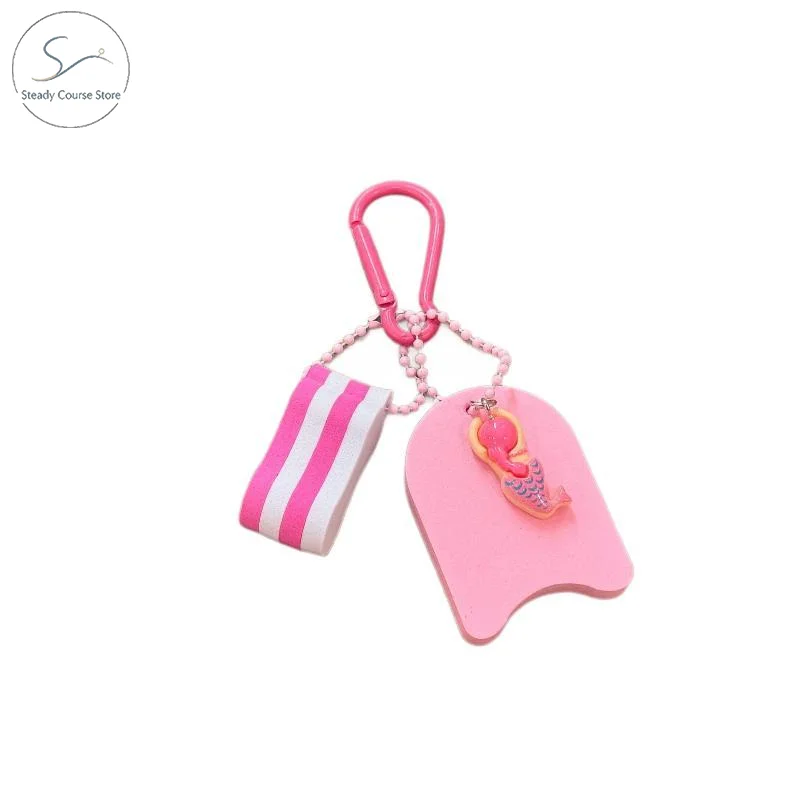 Lovely Sport Keychain Cute Swimming Couple Pendant Non-toxic Material Backpack Hanging Charm for Kids Daily Wear