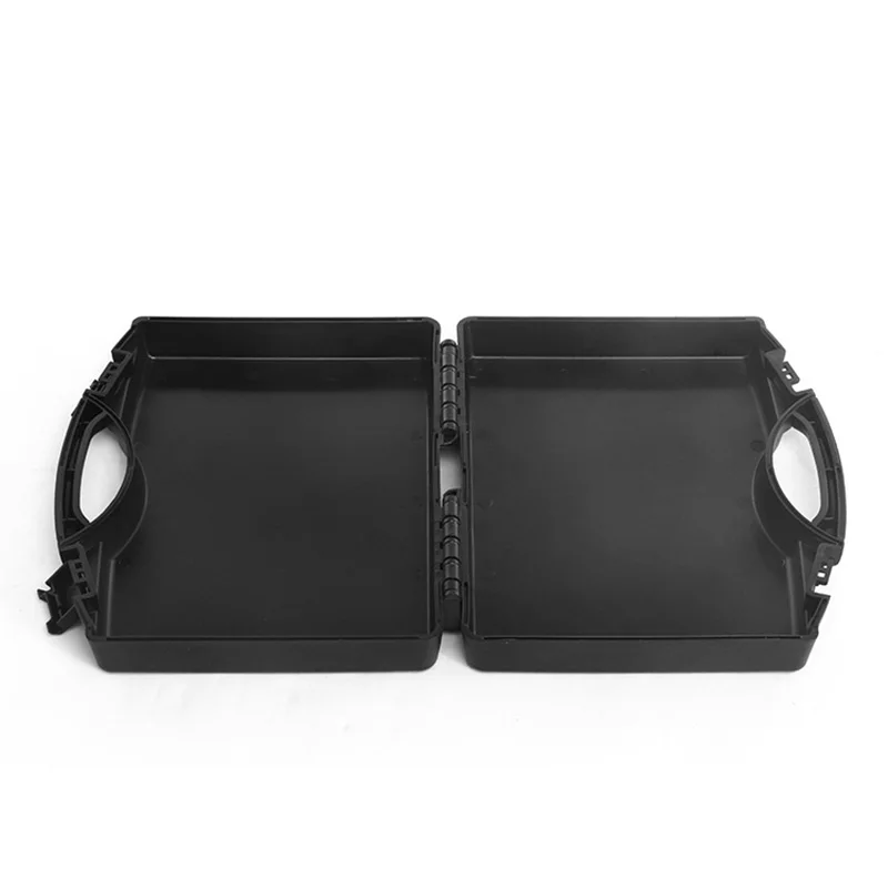 Portable Plastic Tool Case Safety Protection Suitcase Equipment Instrument Case Protective Hard Case for Hardware Tools, Black