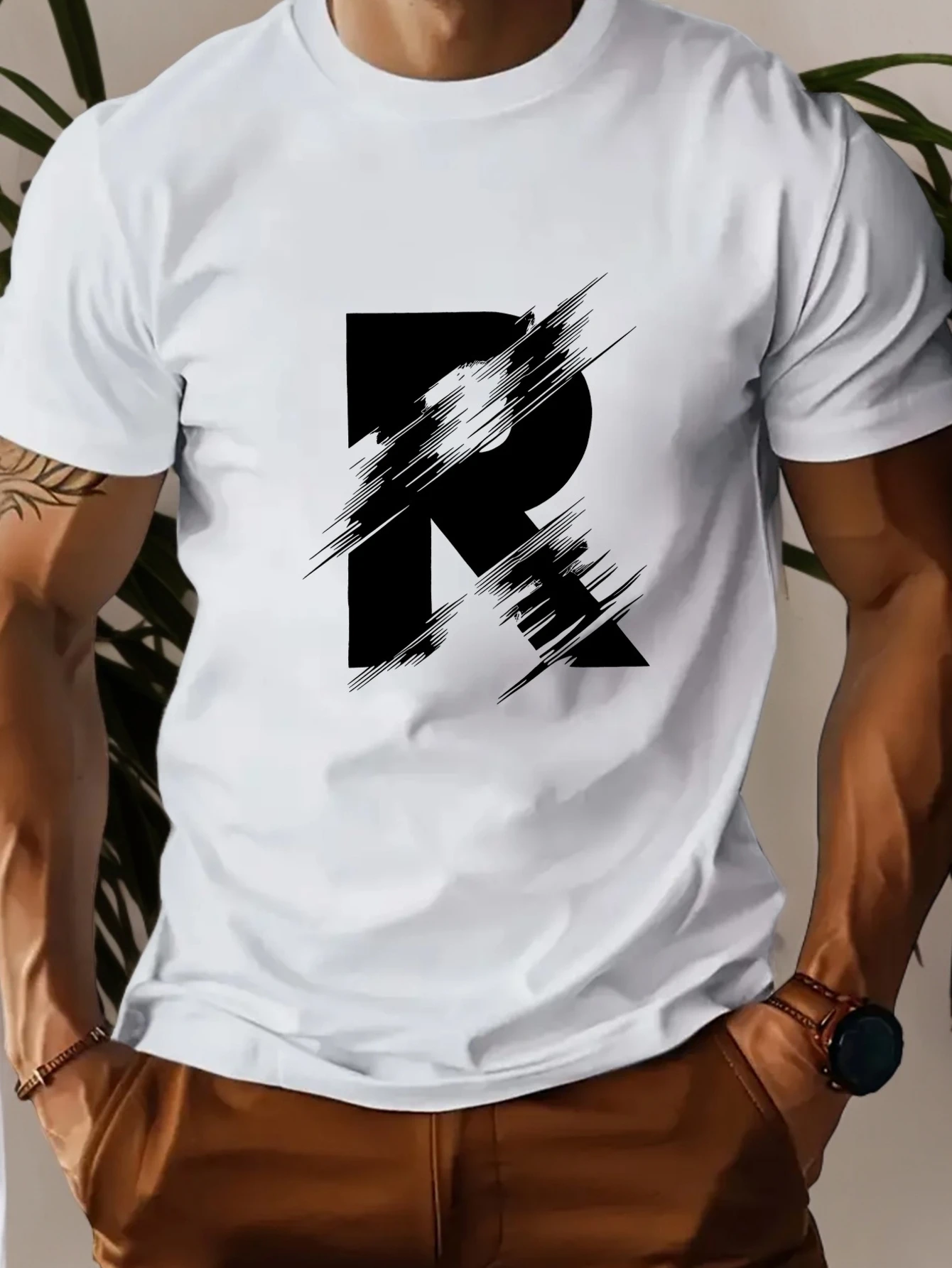 

Мужские футболки Essentials Мужская одежда Лето 100% хлопок Жирный черный Футболка с короткими рукавами с буквенным принтом Высокое качество Роскошь