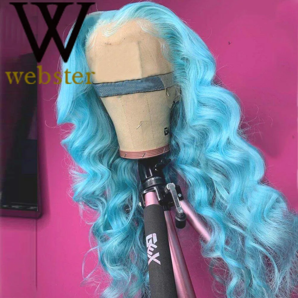 Webster Long Body Wave Wig Middle Part Synthetic Lace Front Wigs For Women Pre Plucked Natural Hairline Wigs Cosplay Wig