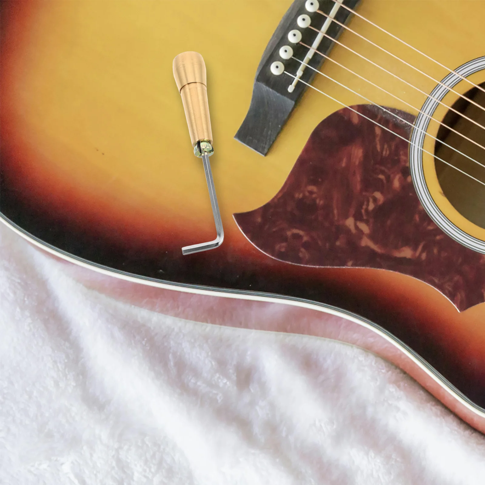 

Guitar Wrench 4mm Hexagonal Metal Neck Adjustment Tool Acoustic Electric Maintenance Guitar Spanner Hexagonal Wrenches