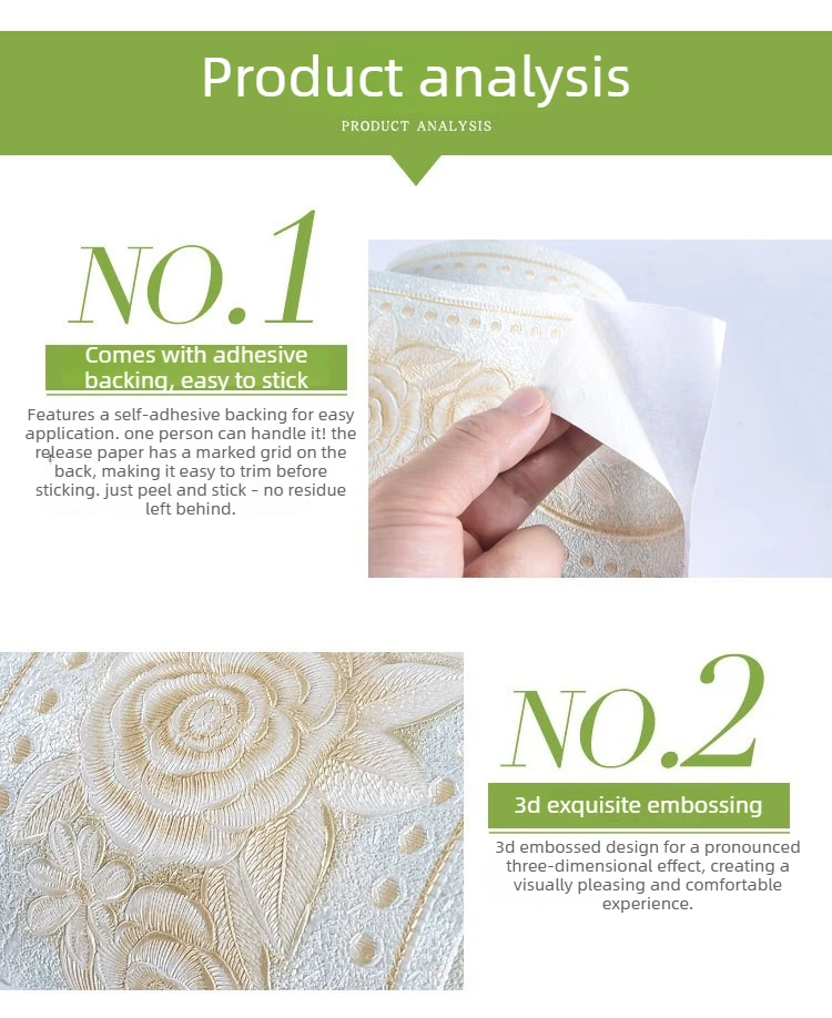 Self-Adhesive Wall Border Tape 10.6cm Wide 5m Long PVC, Waterproof Baseboard for Kitchen Bathroom, Home Protection DIY