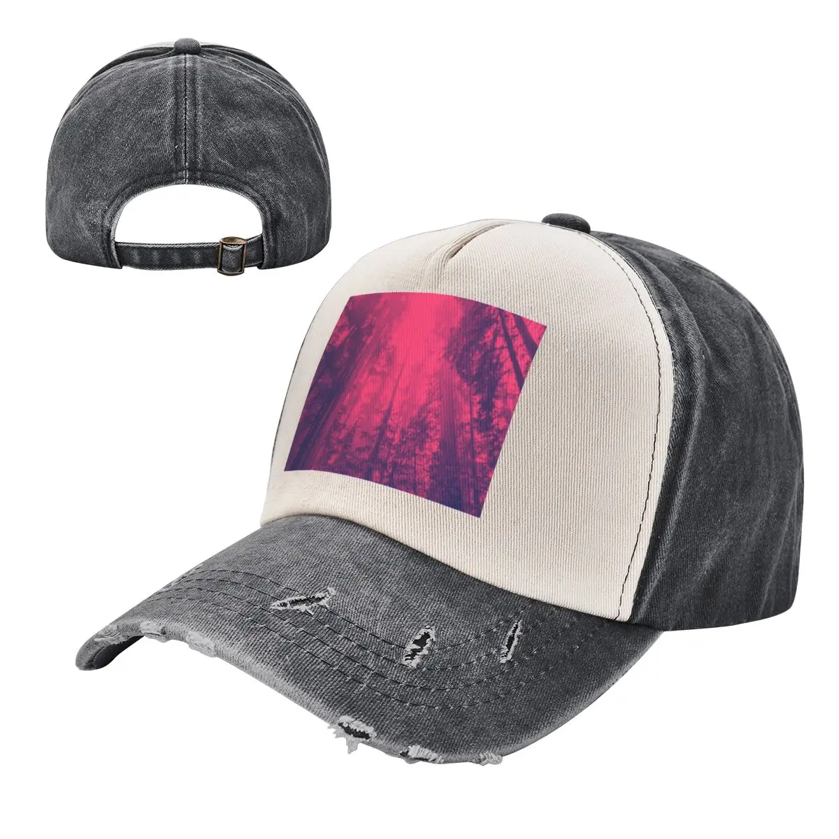 Purpur Wald Baseball Cap Visier Sonnenhut Rugby Frauen Strand Visier Männer
