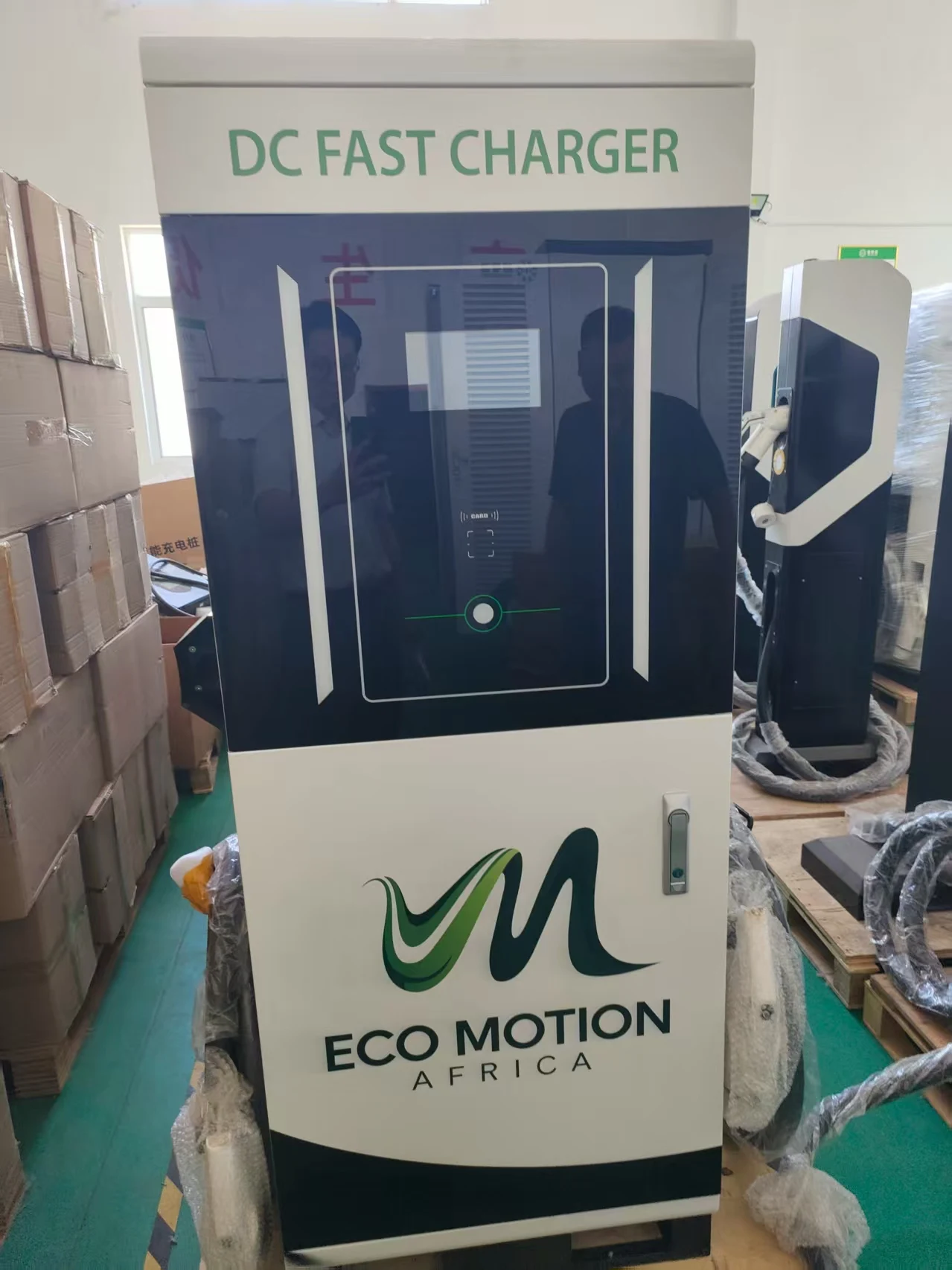 60kW DC EV Charger Station CCS2 Dual Gun Fast Charging Floor Mounted Smart APP WiFi 4G RFID IP54 OCPP 1.6J Fully Ready Smart