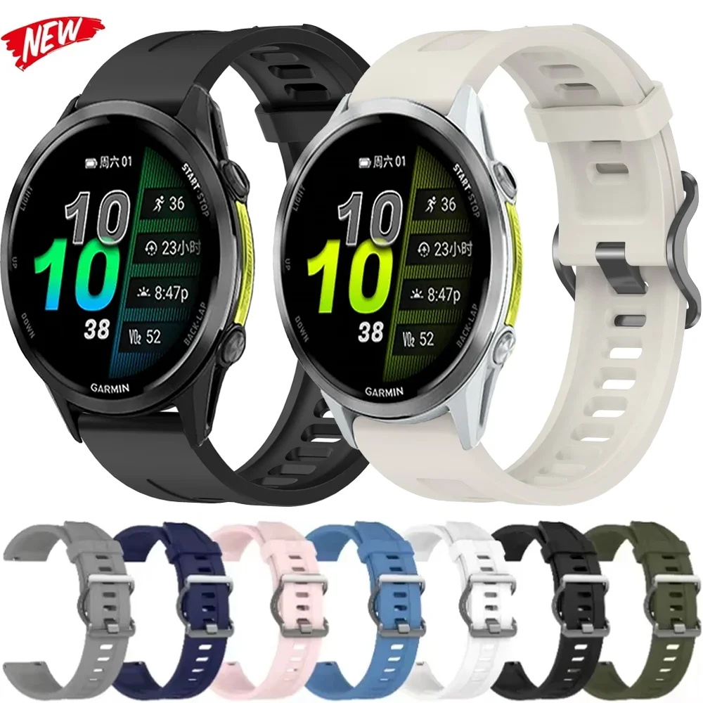 22mm Silikonarmband für Garmin Forerunner 970 265 965 955 265 Music 570 47mm Sportarmband Garmin Venu 2 3 4 45mm Vivoactive 4