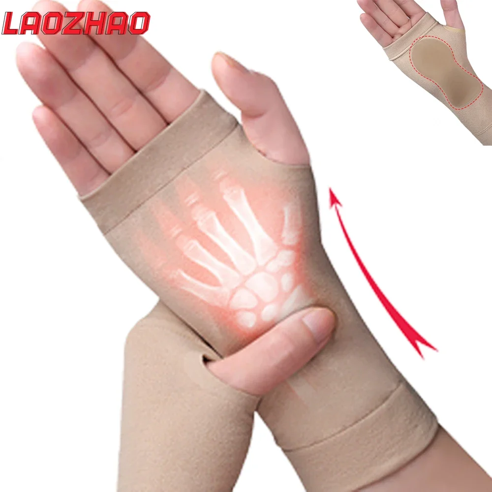 

1PCS Wrist Thumb Support Compression Gloves,Wrist Brace Compression Sleeves with Soft Gel Pad for Arthritis,Carpal Tunnel Splint