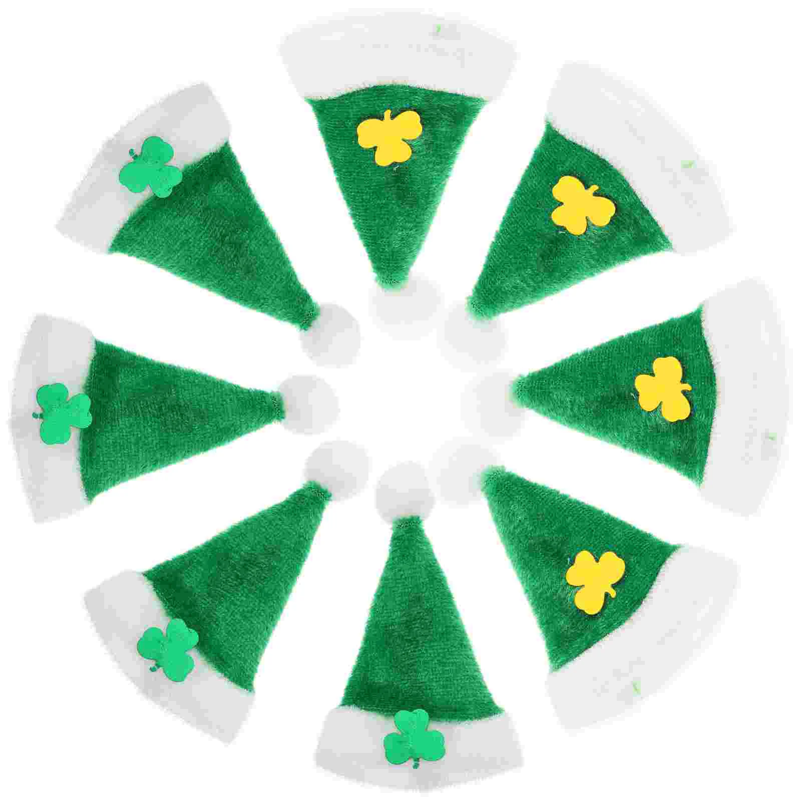 20-delige mini-namenten pluche hoeden accessoires Saint Patricks Day decoraties ambachtelijke benodigdheden miniatuur hoed