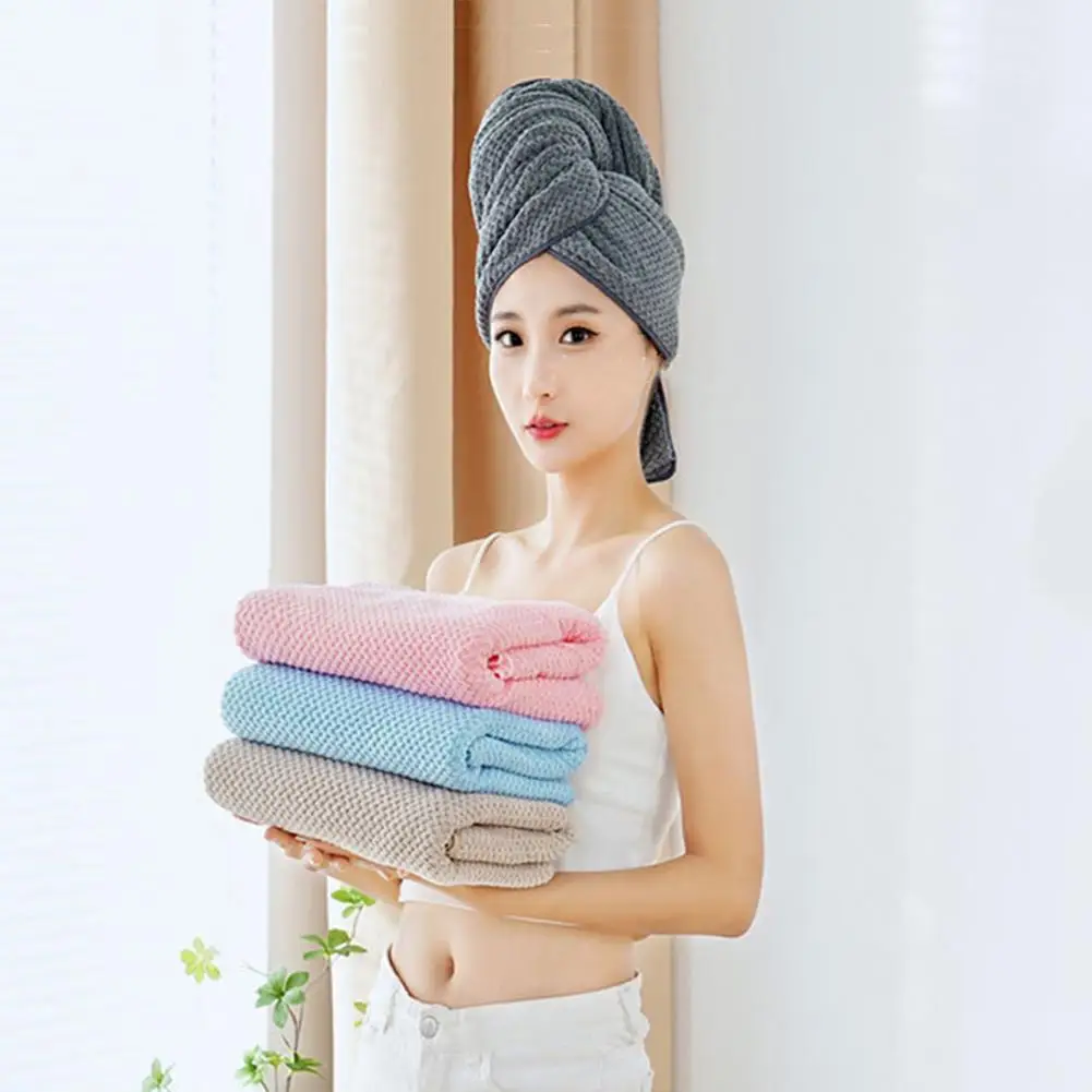 Oversized Hair Drying Towel Dry Hair Cap Super Absorbent Hair Drying Hat for Quick Drying Frizz Lightweight Comfort for Fast