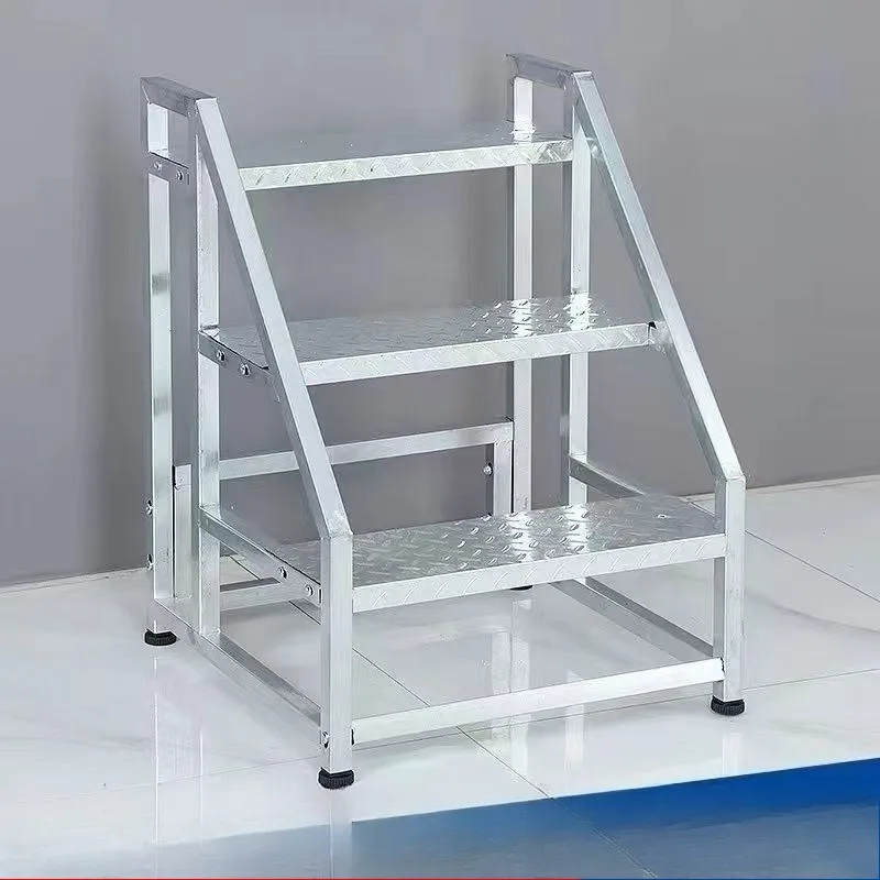 Industrial Steps Handrails Ladders Engineering Stairs Steps Outdoor Iron Climbing Three Steps Household Iron Ladders