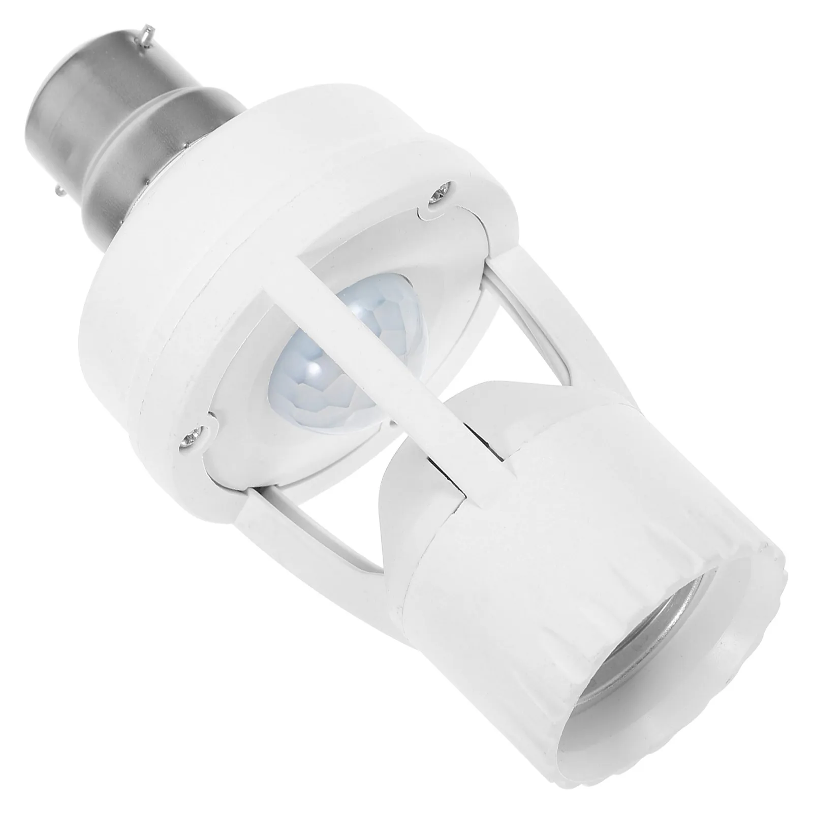 

1 шт. Умный адаптер для лампы E27 с инфракрасным датчиком движения, держатель лампы B22 на E27, конвертер для лампочек, диммируемый, автоматическое включение/выключение днем и ночью