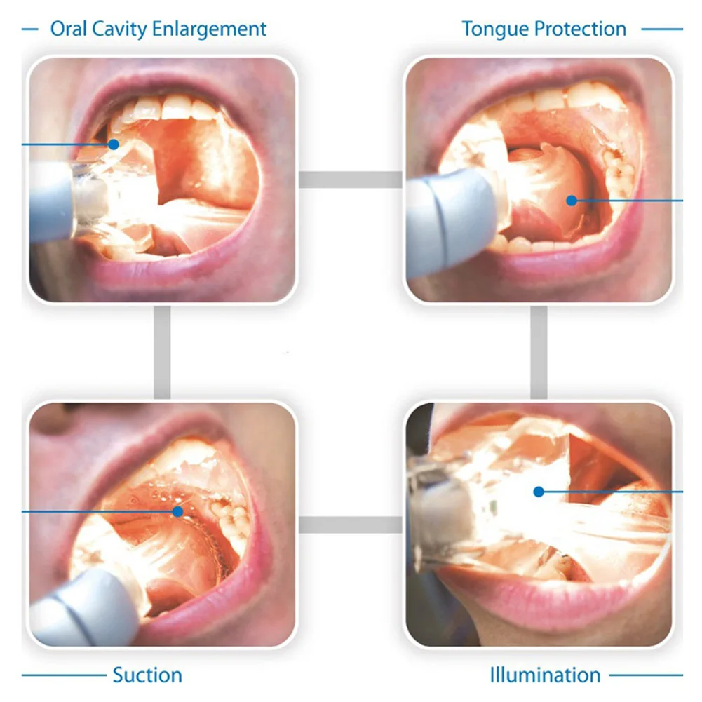 1 Set Wireless Dental Intraoral Light Plus Suction Wireless LED Lamp System Oral Hygiene Endoscope Dentist Magnifier Illuminator