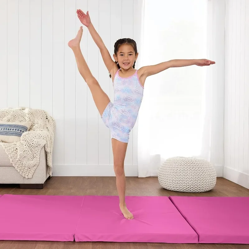 

Best Choice Products 10ftx4ftx2in Folding Gym Mat 4-Panel Exercise Gymnastics Aerobics Workout Fitness Floor Mats w