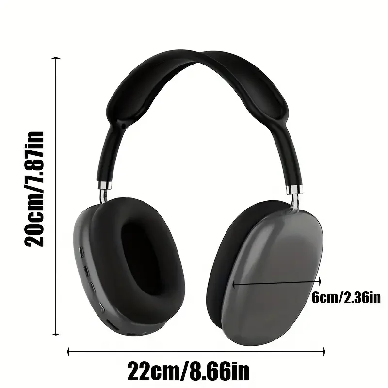 Wireless Bluetooth Headset Sports Gaming Headset Hifi Stereo Noise Cancelling for Phone PC