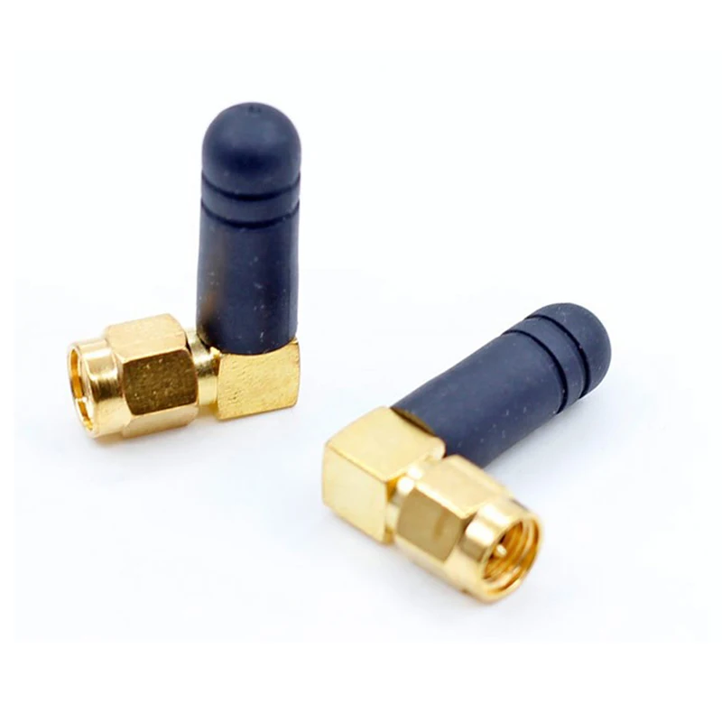 Image of 2 Stück Mini-Gummi 3dBi 2,4GHz WLAN-Antenne SMA-Stecker Router Bluetooth Drahtlose Antennen