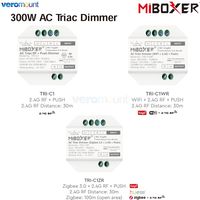 MiBoxer AC Triac Dimmer RF Push Dimmer TRI-C1/ TRI-C1WR/ TRI-C1ZR 110V 220V App /Voice /Remote Control for LED Bulb strip Lights