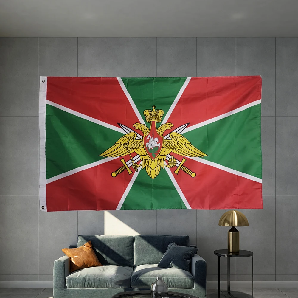 Border Guards Of Russia Flag The Border Service Russian Army Banner Material Object Photography Double Sided Hanging  Polyester