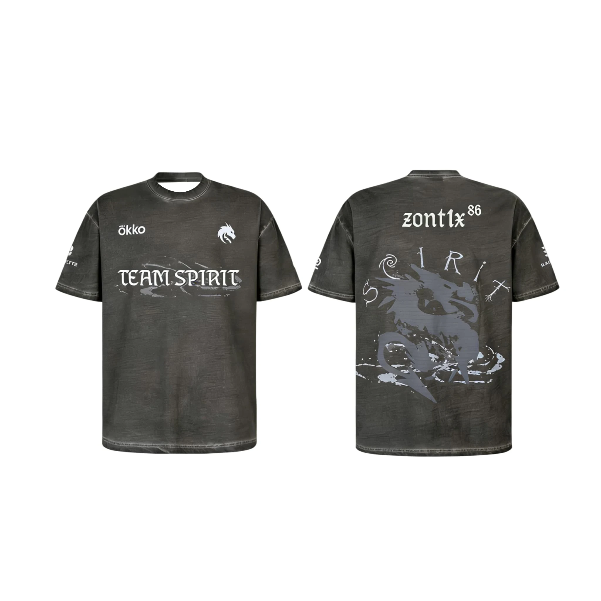 Team Spirit Pro Kits CS2 Esports Club Custom Jersey Donk Damen T-Shirt Unisex T-Shirt Kurzarm Schnelltrocknend Herren T-Shirt – Detail 6