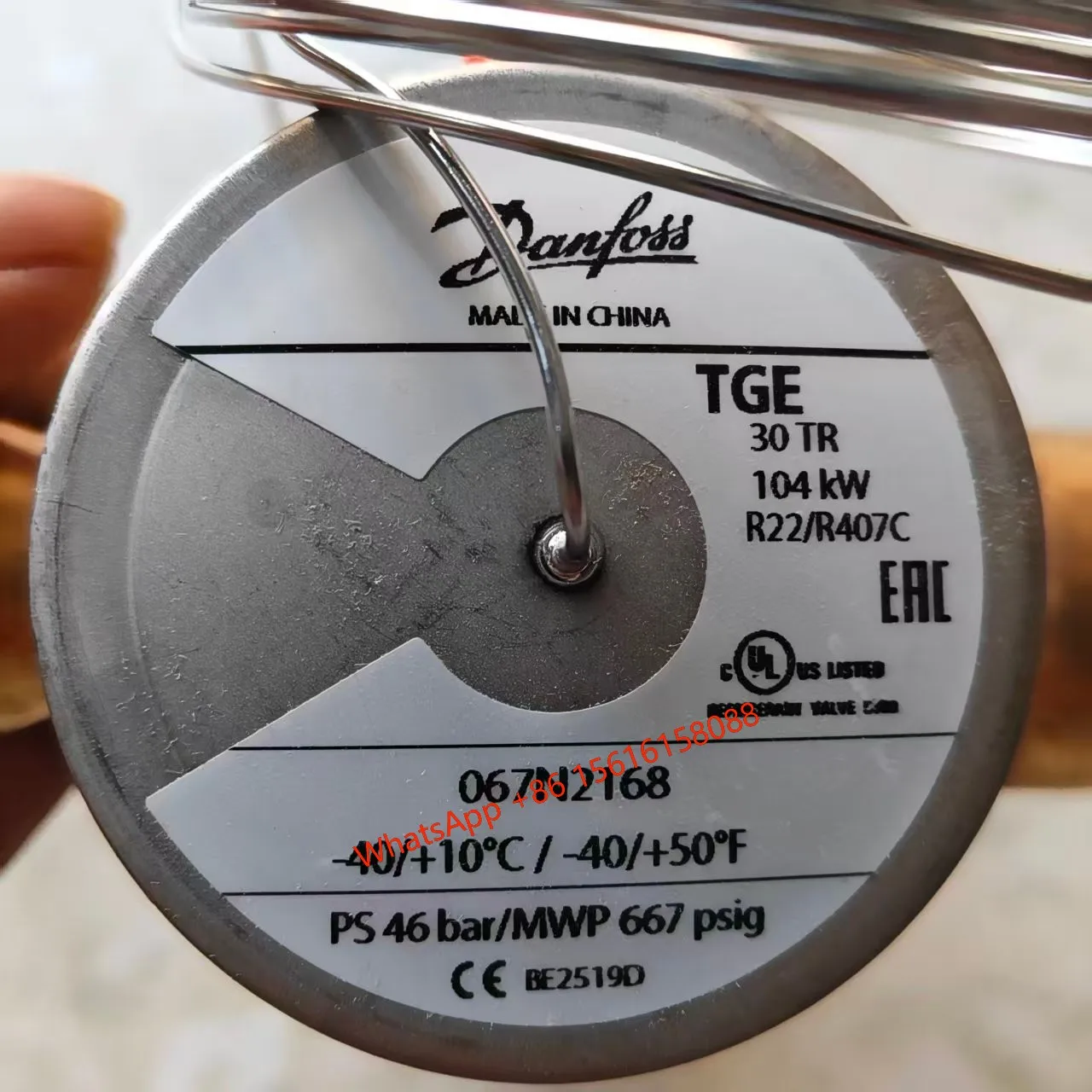 Original authentic suitable for Danfoss external balanced expansion valve TGEX30 067N2168 R22/R407C