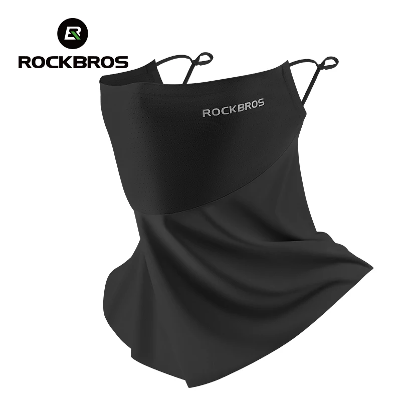 ROCKBROS Ice Silk Summer Bike Face Mask Anti-UV Quick Dry Breathable Cycling Mask Bandana Fishing Camping ﻿Face Neck Cover Scarf