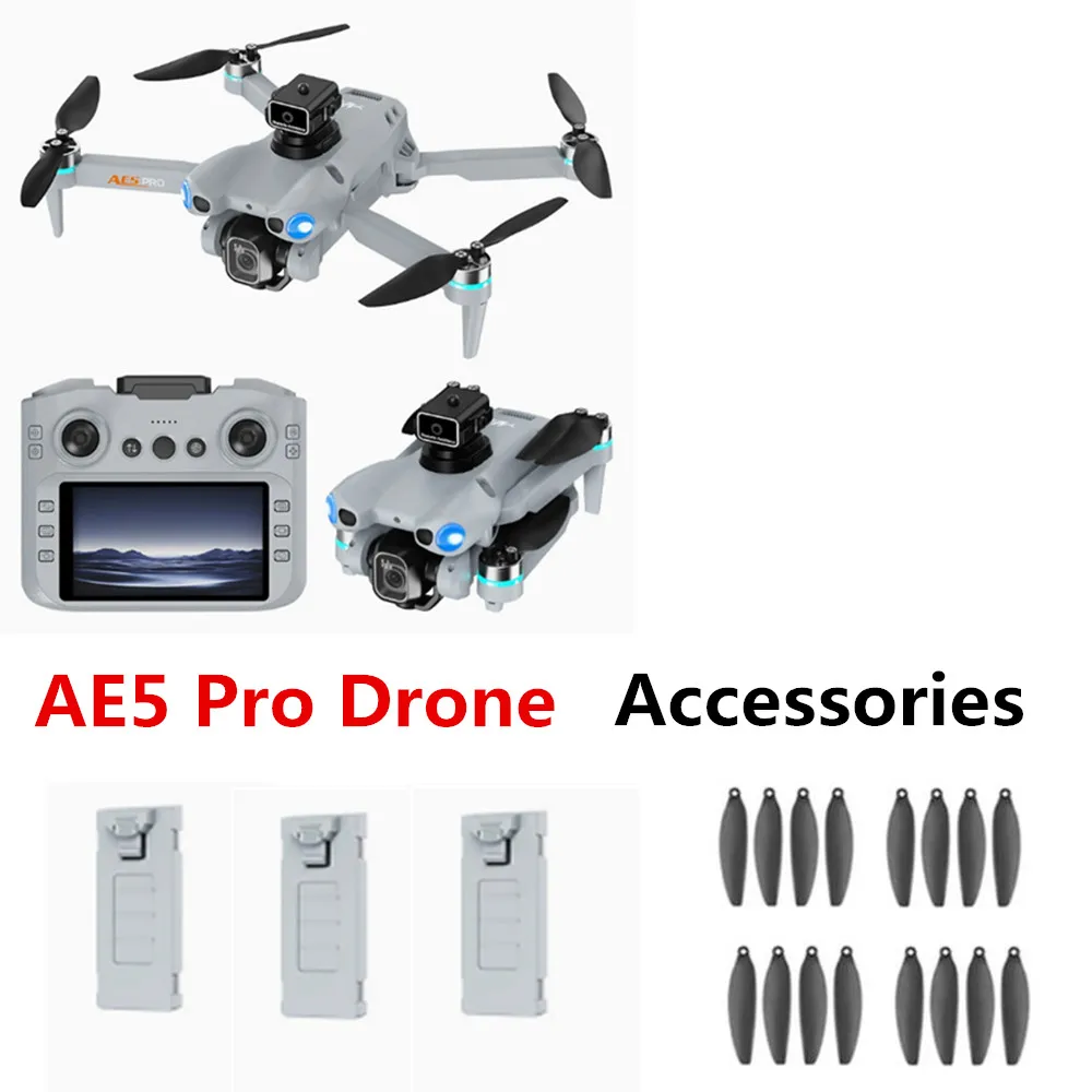 

AE5 Pro Drone Battery Original Spare 3.7V 900mAh / Propeller Blade / Use For AE5 Pro Drone Parts