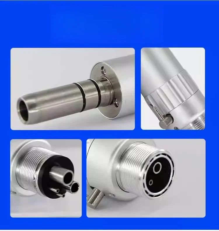 Dental Low Speed Handpiece 2/4Holes Slow Air Handpiece Micromotor NSK Pneumatic Polishing Low External Water Channel Outer Air