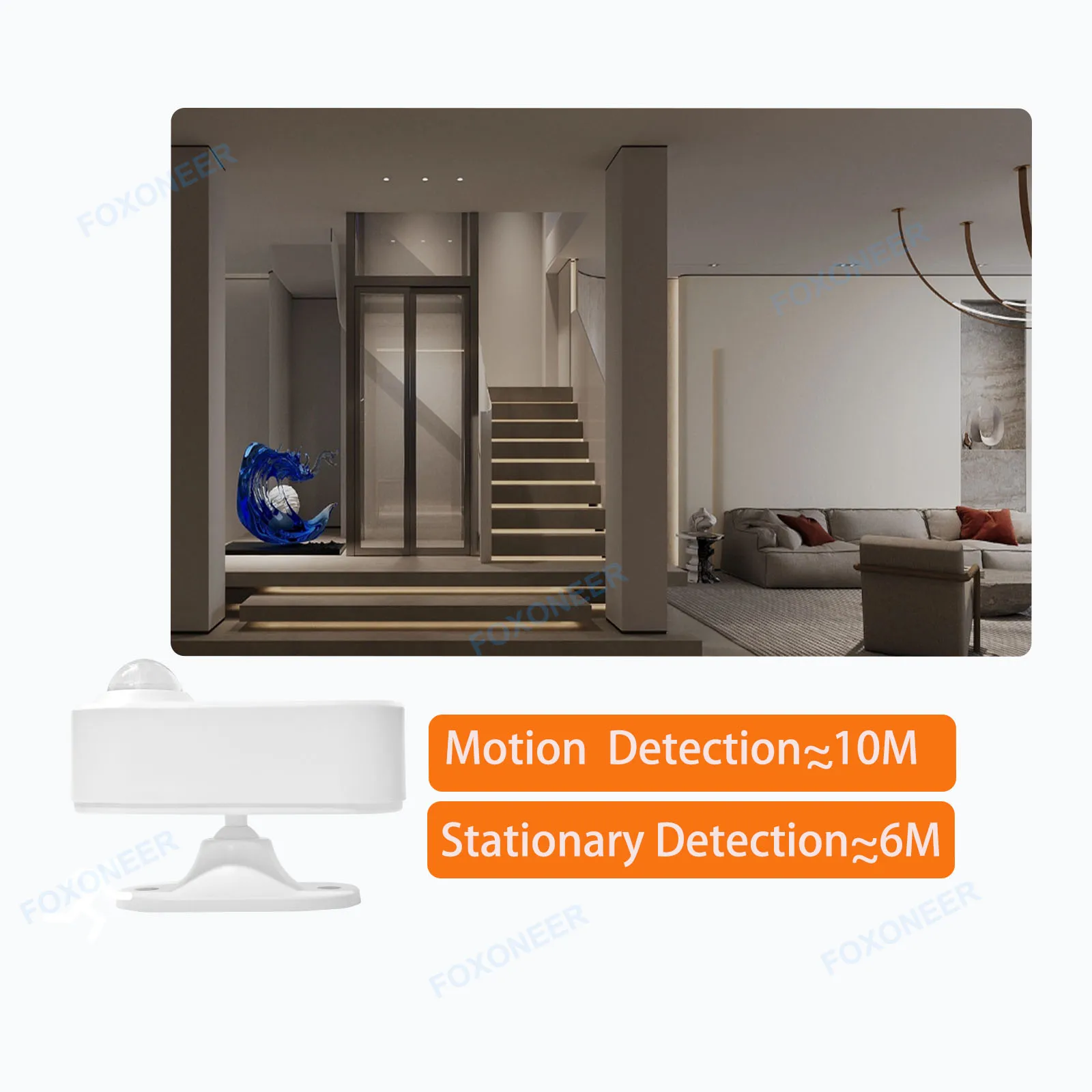 Tuya Zigbee Human Presence Sensor – MmWave, Bewegung & Lichtsensor Für Smart Home Automatisierung (Zigbee-Version)