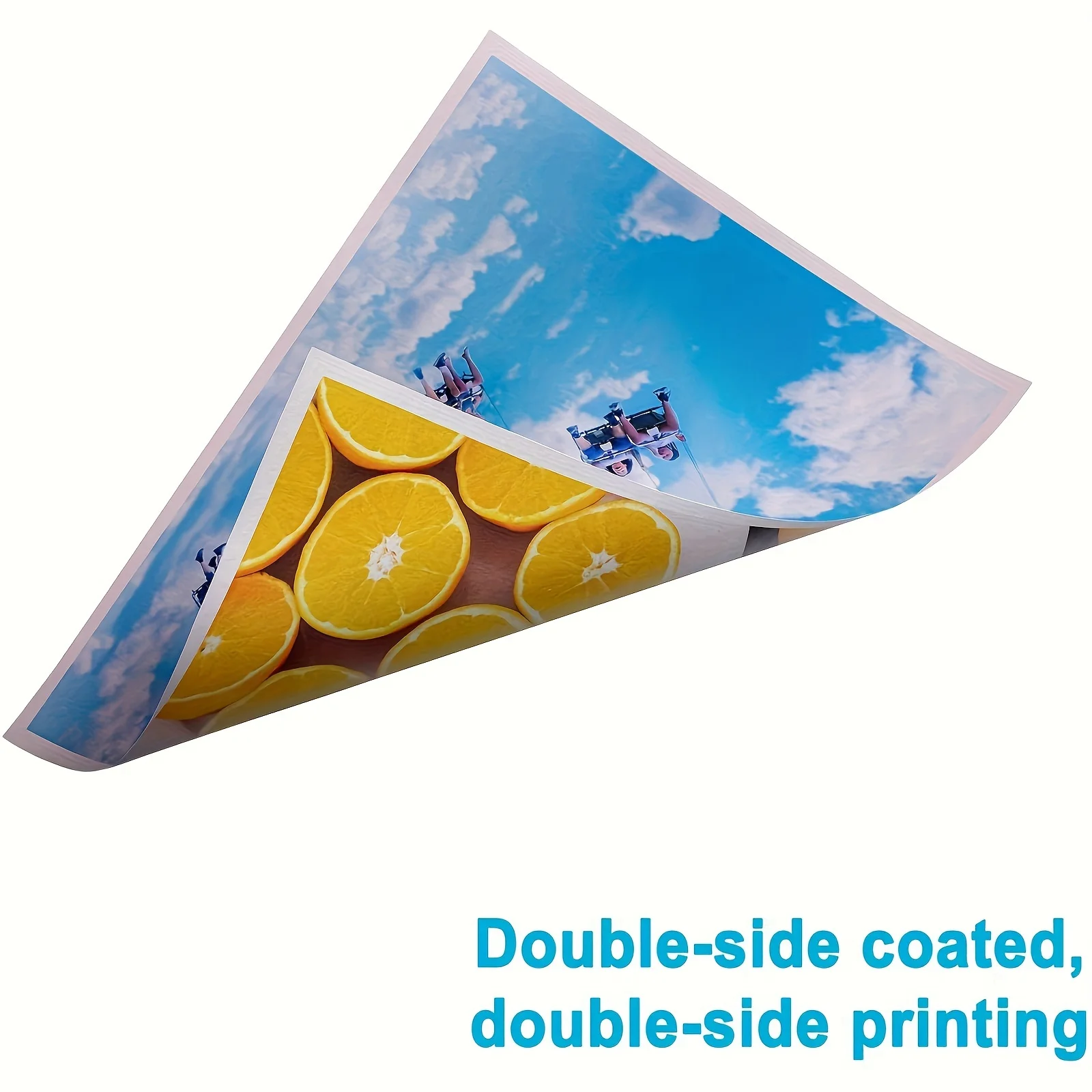 ESHANG Size A4 50 Sheets 120G Double Sided Photo Paper High Glossy Photographic Paper Compatible with Inkjet Printe