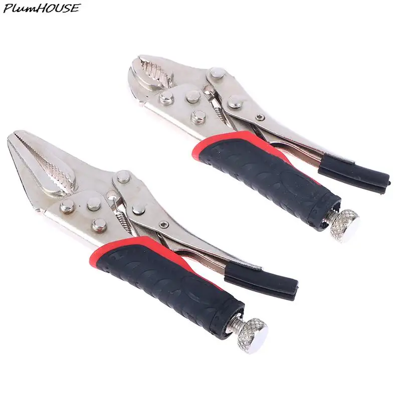 4 Inch 5 Inch Curved Jaw Locking Pliers Mini Locking Pliers For DIY Hand Repair Tools Quick Fixing Clamping Pliers