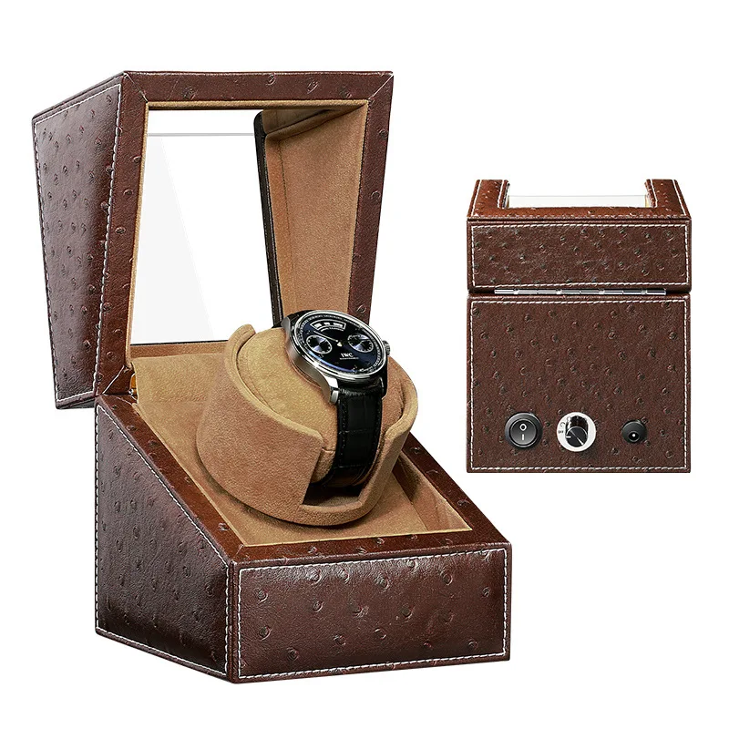 

Luxury Brand Automatic Winder Watches Storage Display Leather Case Box Japan Motor Shaker Men Mechanical Wristwatches Winder