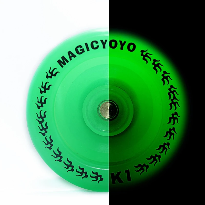 Magicyoyo K1-Plus โยโย่ตอบสนองได้พร้อมกระสอบโยโย่ + 5สายและถุงมือสำหรับโยโย่สีเขียว