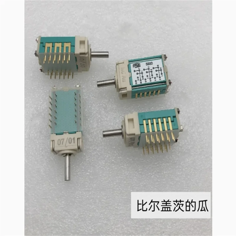 1 PCS FEME American 5920/1/M2/10-A/AUN Small Precision Instrument Rotary Wave Switching Switch, 4-pole, 2-gear