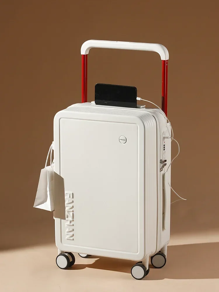 

New Draw-Bar Luggage Wide Carry-On Suitcase Good-Looking Silent Wheel Password Suitcase 20-Inch Suitcase