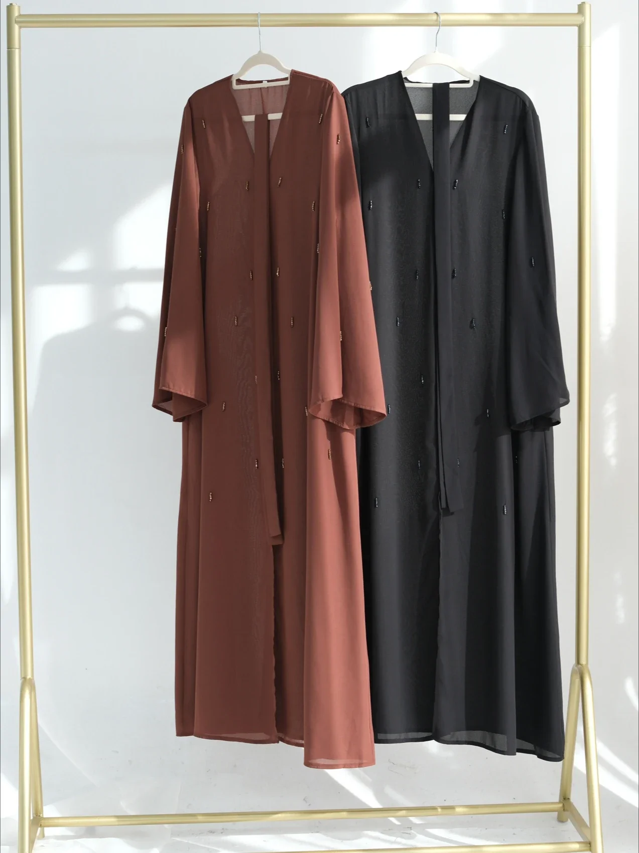 Eid Muslim Women Abaya Party Dresses Beading Cardigan 2026 Jalabiya  Abayas Kaftan Arab Long Robe Ramadan Morocco Dubai Islam