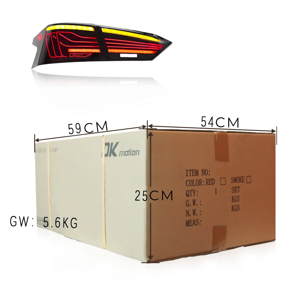 DK Motion For Nissan Altima Teana 2019-2022 Tail Lamp LED Tail Lights Taillamp Taillight Turn Signal Lamp Brake Light